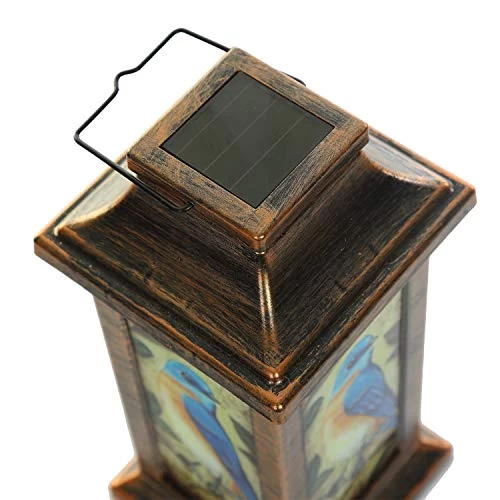 TZSSP Decorative Lantern Hanging Solar Lantern Waterproof Portable Lamp Outdoor Garden Decorative LED Light, Blue Bird… 6 TZSSP Decorative Lantern Hanging Solar Lantern Waterproof Portable Lamp Outdoor Garden Decorative LED Light, Blue Bird… - Image 6