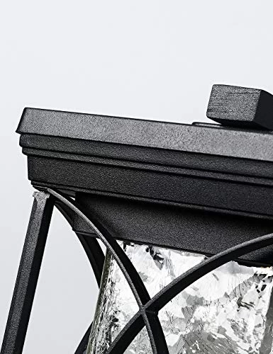 Modern Outdoor Wall Light Exterior Light Fixtures, Black Aluminum With Crack-Like Glass Create Gorgeous Lighting Effects UL And IP65 Waterproof Wall Sconce Outdoor For Garage, Front Porch Lighting 5 Modern Outdoor Wall Light Exterior Light Fixtures, Black Aluminum With Crack-Like Glass Create Gorgeous Lighting Effects UL And IP65 Waterproof Wall Sconce Outdoor For Garage, Front Porch Lighting - Image 5