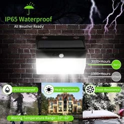 Enkman Solar Lights Outdoor 206Leds 3 Mode Wireless Motion Sensor Security Lights With Wide Angle IP65 Waterproof For… -Garden Supply Store 51YOYm7C5mL