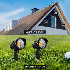 MEIKEE 7W LED Landscape Lights 12V 24V IP66 Waterproof Wall Lights 2-in-1 Outdoor Low Voltage Warm White Garden Lights… -Garden Supply Store 51YSBbjEyoL
