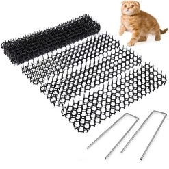 Cat Scat Spike (10 Strips) – Gentle Pet Deterrent For Cats, Dogs And More – Non-Toxic Humane And Effective Repellent…