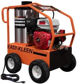 EASY-KLEEN PRESSURE SYSTEMS LTD Commercial 4000 PSI 3.5 GPM Gas Driven Hot Water Pressure Washer Lifan Engine/EK Pump…