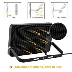 Onforu 2 Pack 60W LED Flood Light With Plug, 6,500lm Super Bright Work Light, 5000K Daylight White Security Lights, IP66… -Garden Supply Store 51aKnlLcbJL
