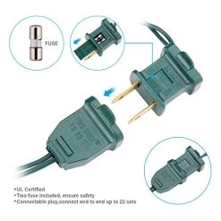 Zerproc Orange Christmas Lights 33ft 100 LED String Lights 120V UL Certified Xmas Tree Lights For Christmas Halloween… -Garden Supply Store 51ai94tKDtL