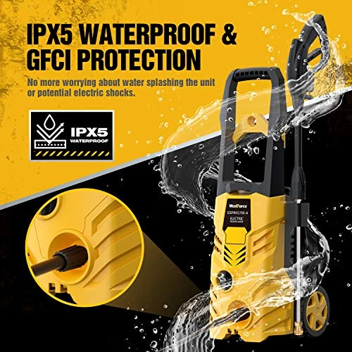 WestForce Electric Pressure Washer, 2800 PSI 1.76 GPM Car Power Washer High Pressure Washer Machine With Spray Gun… 6 WestForce Electric Pressure Washer, 2800 PSI 1.76 GPM Car Power Washer High Pressure Washer Machine With Spray Gun… - Image 6
