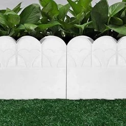 Bimnux Flower Pool Brick Mold, Interlocking DIY Adjustable Tile Sections Blocked Grass And Weeds Garden Fence Bed-Shape… -Garden Supply Store 51bDe7kFKYL