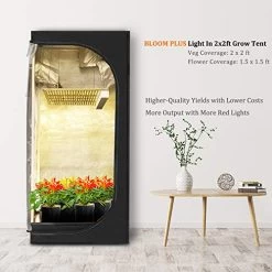 Grow Light BLOOM PLUS BP1000 2x2ft Coverage Full Spectrum Led Grow Light With 336pcs Samsung Diodes High PPFD And High… -Garden Supply Store 51bvrkfGWzL