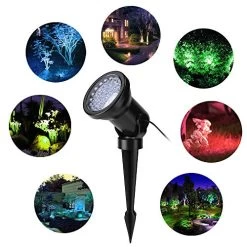 ZODIC Landscape Spotlights, 36 LED Waterproof Outdoor Lights Colorful Spot Light Long Distant Remote Control Garden… -Garden Supply Store 51c9wElaB L