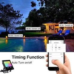 RGB LED Flood Light Color Changing Exterior Light Dimmable Outdoor Lamp,Bluetooth Mesh And APP Control LED Floodlight… 9 RGB LED Flood Light Color Changing Exterior Light Dimmable Outdoor Lamp,Bluetooth Mesh And APP Control LED Floodlight… -Garden Supply Store 51cA70ymvxL