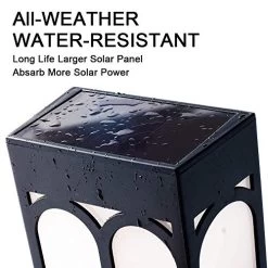 Solar Lights Outdoor Solar Garden Lights Fence Lights Waterproof Outdoor Wall Christmas Decoration White Light/Color… -Garden Supply Store 51dCPy9bk6L