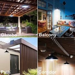 Bemexred Solar Lights Outdoor/Indoor,Remote Control Solar Powered Pendant Lights IP65 Waterproof,Auto On/Off Hanging… -Garden Supply Store 51ds0sZyqTL