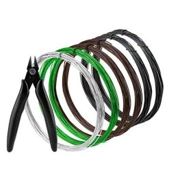 AIEX 1mm 6 Rolls Bonsai Wire Aluminium 196.8 Feet In Total For Bonsai Tree Training And Craft Making With Nippers(Blackā¦