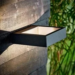 JUNOLUX Contemporary Wall Sconce Fixture With LED Lighting, Exterior Wall Mount Lamps For Garden, IP65 Waterproof… -Garden Supply Store 51eKuLW9SzL