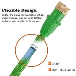 Veidoo Garden Hose,Expandable Hose,75ft With 8 Pattern Spray Nozzle,No Leaking With Innovation Joint, High Pressure… -Garden Supply Store 51eRNy8vasL