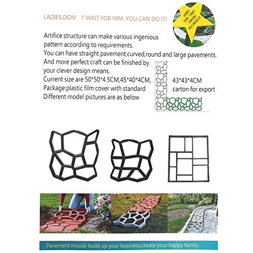 DIY Garden Paving Mold, Paving, Walkway Brick Maker Road Paving Cement Concrete Steeping Brick Stone Road Mould With 10… 5 DIY Garden Paving Mold, Paving, Walkway Brick Maker Road Paving Cement Concrete Steeping Brick Stone Road Mould With 10… - Image 5