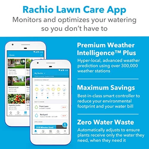 Rachio 8ZULW-C 8 Zone 3 Smart Sprinkler Controller, White 3 Rachio 8ZULW-C 8 Zone 3 Smart Sprinkler Controller, White - Image 3