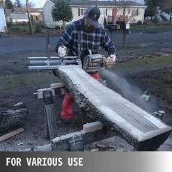 VEVOR Chainsaw Mill Portable Sawmill 23.5inches Chainsaw Milling Attachment With Acrylic Baffle Saw Mill Chain Saw Mill… -Garden Supply Store 51ed o6131L