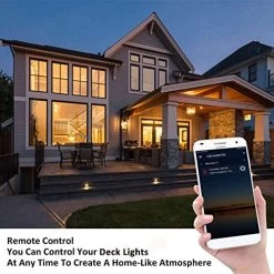 QACA Smart LED Deck Lights Kit WiFi Controlled Color Changeable, Φ1.38“ Outdoor IP67 Waterproof Low Voltage Step Lights… 9 QACA Smart LED Deck Lights Kit WiFi Controlled Color Changeable, Φ1.38“ Outdoor IP67 Waterproof Low Voltage Step Lights… -Garden Supply Store 51efgJhuUzL