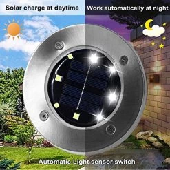 Solar Lights For Landscape Outdoor Garden, VASLON 8 LED Solar Ground Lights Bright IP65 Waterproof Backyard Landscape… 12 Solar Lights For Landscape Outdoor Garden, VASLON 8 LED Solar Ground Lights Bright IP65 Waterproof Backyard Landscape… -Garden Supply Store 51f1OTCf0EL