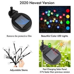 Solar Lights Outdoor – New Upgraded Solar Garden Lights, 2 Pack Waterproof Colored Fairy Landscape Tree Solar Lights For… 8 Solar Lights Outdoor – New Upgraded Solar Garden Lights, 2 Pack Waterproof Colored Fairy Landscape Tree Solar Lights For… -Garden Supply Store 51f5jMitS6L