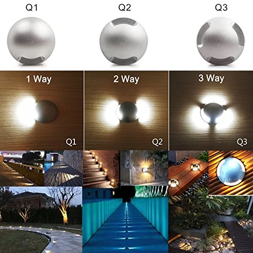 CNBRIGHTER LED In-Ground Well Light,3W CREE Chip,12V-24V DC,IP67 Waterproof Aluminum,Directional Horizontally Outdoor… 3 CNBRIGHTER LED In-Ground Well Light,3W CREE Chip,12V-24V DC,IP67 Waterproof Aluminum,Directional Horizontally Outdoor… - Image 3