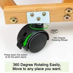 Foldify Bamboo Plant Stand With Wheels Multi-Layer Rolling Plant Flower Pots Holder Display Shelf Indoor&Outdoor Unit… 9 Foldify Bamboo Plant Stand With Wheels Multi-Layer Rolling Plant Flower Pots Holder Display Shelf Indoor&Outdoor Unit… -Garden Supply Store 51fpSMYRVxL