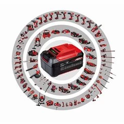 Einhell 4511498 18-Volt 2.6-Ah Lithium-Ion Power X-Change Battery, Amp -Garden Supply Store 51g CiSe02BL