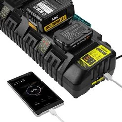 Energup DCB104 Replacement Charger For Dewalt 12V/Dewalt 20V Max 4-Port Li-Ion Fast Charger DCB102 DCB102BP DCB104… 11 Energup DCB104 Replacement Charger For Dewalt 12V/Dewalt 20V Max 4-Port Li-Ion Fast Charger DCB102 DCB102BP DCB104… -Garden Supply Store 51gPr uKu6L