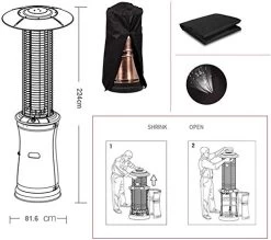 Patio Heaters Standup Patio Heater Foldingf Save Space Propane Radiant Portable Heater Outdoor Patio Heater Carbon… -Garden Supply Store 51gW2XDTujL