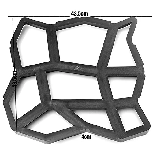 WOVTE DIY Walk Maker Concrete Stepping Stone Mold Garden Lawn Pathmate Stone Mold 2 WOVTE DIY Walk Maker Concrete Stepping Stone Mold Garden Lawn Pathmate Stone Mold - Image 2