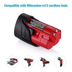 Powerextra 2 Pack 12V 3000mAh Lithium-ion Replacement M12 Battery For Milwaukee 12-Volt 48-11-2411 Cordless Tools 9 Powerextra 2 Pack 12V 3000mAh Lithium-ion Replacement M12 Battery For Milwaukee 12-Volt 48-11-2411 Cordless Tools -Garden Supply Store 51gmtlcpa4L