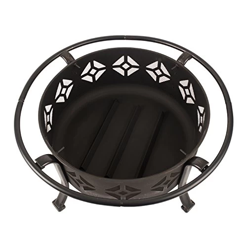 Pleasant Hearth Sunderland Deep Round Bowl Fire Pit, 36-Inch 2 Pleasant Hearth Sunderland Deep Round Bowl Fire Pit, 36-Inch - Image 2
