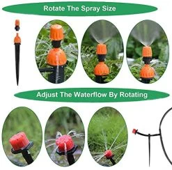 Drip Irrigation Kit, 132ft/40M Garden Drip Irrigation System, 164PCS Adjustable Automatic Micro Watering System, 1/4… 12 Drip Irrigation Kit, 132ft/40M Garden Drip Irrigation System, 164PCS Adjustable Automatic Micro Watering System, 1/4… -Garden Supply Store 51gzy MKf2BL