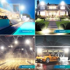 Ustellar 3 Pack 80W Led Flood Lights Outdoor Bright 8000LM Security Lights Outside IP66 Waterproof 5000K Dalylight White… 11 Ustellar 3 Pack 80W Led Flood Lights Outdoor Bright 8000LM Security Lights Outside IP66 Waterproof 5000K Dalylight White… -Garden Supply Store 51h2awB1PYL