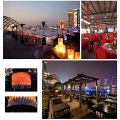Patio Heaters, Commercial Outdoor Propane Terrace Heaters With Moving Wheels, With Pressure Reducing Valve -Garden Supply Store 51hIjK PntL