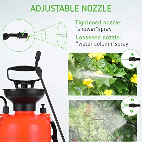 VIVOSUN 1.35-Gallon Pump Pressure Sprayer, Pressurized Lawn & Garden Water Spray Bottle With Adjustable Shoulder Strap… 3 VIVOSUN 1.35-Gallon Pump Pressure Sprayer, Pressurized Lawn & Garden Water Spray Bottle With Adjustable Shoulder Strap… - Image 3