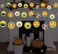 Mixed Color Lanterns Halloween String Lights, 20 LED Battery Powered Pumpkin String Lights Detachable 3D Jack O Lantern… 9 Mixed Color Lanterns Halloween String Lights, 20 LED Battery Powered Pumpkin String Lights Detachable 3D Jack O Lantern… -Garden Supply Store 51hoRwEydxL