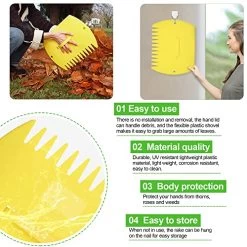 GardenHOME Leaf Scoop /Leaf Hand Rake Garden And Yard Large Sized Multi-use For Leaves,Lawn And Trash Pick-Up (1 Pair… 9 GardenHOME Leaf Scoop /Leaf Hand Rake Garden And Yard Large Sized Multi-use For Leaves,Lawn And Trash Pick-Up (1 Pair… -Garden Supply Store 51iPPcWlNHL