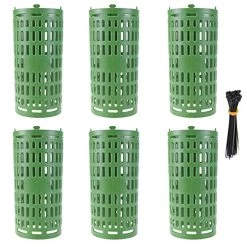 SanSanYa 15″ X 10″ Tree Trunk Protectors Expandable Tree Trunk Guards Protectors With Zip Ties Interlocking Vertical & Horizontal Stacking Tree Bark Protector Tree Guard (Green, 6)