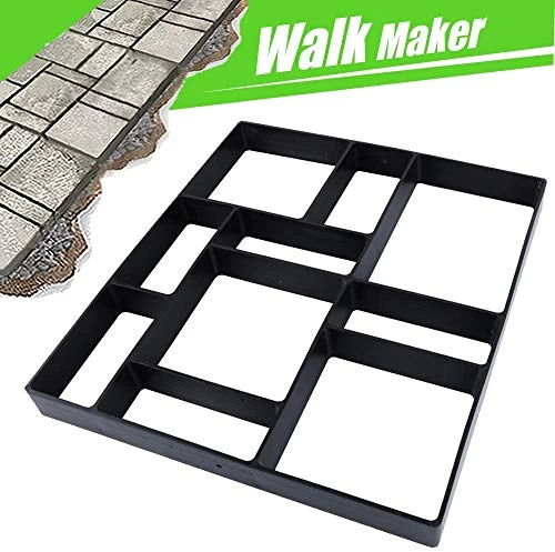 17.5″x15.5″x1.5″ CJGQ Walk Path Maker Reused Concrete Molds Paving DIY Path Garden Yard Patio Mold (10-Grid) 1 17.5″x15.5″x1.5″ CJGQ Walk Path Maker Reused Concrete Molds Paving DIY Path Garden Yard Patio Mold (10-Grid)
