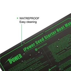 IPower GLHTMTCTRLHTMTS Warm Hydroponic Seedling Heat Mat, Black S, 10” X 20.5 -Garden Supply Store 51ihYoRYGhL