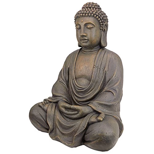 Design Toscano Meditative Buddha Of The Grand Temple Garden Statue: Medium 2 Design Toscano Meditative Buddha Of The Grand Temple Garden Statue: Medium - Image 2