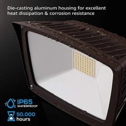 LEONLITE LED Outdoor Flood Light, Dusk-to-Dawn (Photocell Included), 3400lm, Waterproof Security Floodlight, ETL-Listed… -Garden Supply Store 51iqe0mtSvL
