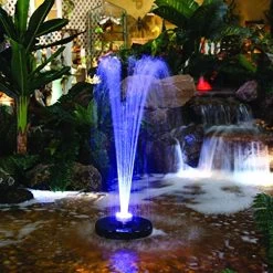 Alpine Floating Spray Fountain With 48 Led Light And 550 GPH Pump
