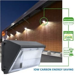 LEDMO 120W LED Wall Pack Light 15840LM 840W HPS/HID Equivalent 5000K LED Security Flood Commercial And Industrial… -Garden Supply Store 51jVG8QL6yL