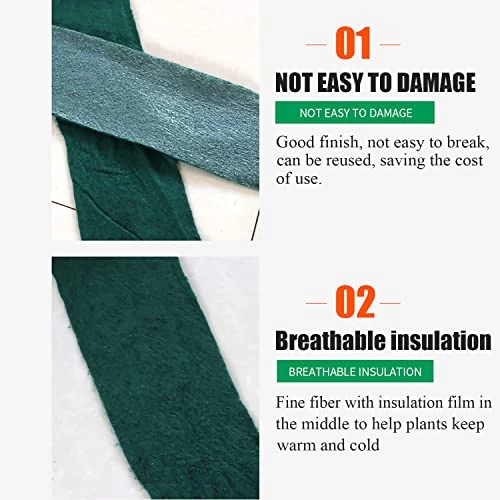 Tree Protector Wrap,Warm Frost Cloth Fruit Plants Bandage Roll Packing For Warm Keeping Moisturizing,Nutrient Protection Wrap During Plant Transplanting (1Pcs) 4 Tree Protector Wrap,Warm Frost Cloth Fruit Plants Bandage Roll Packing For Warm Keeping Moisturizing,Nutrient Protection Wrap During Plant Transplanting (1Pcs) - Image 4