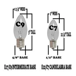 C9 Multi Christmas Lights Set – Indoor/Outdoor Christmas Light String – Christmas Tree Lights – Hanging Christmas Lights… -Garden Supply Store 51kgzOh1ECL