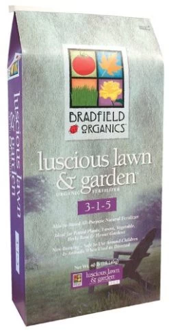 Bradfield Organics Luscious Lawn & Garden 3-1-5 Natural Fertilizer – 40 Lb 63014