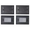 Paradise GL22682BK Low Voltage Aluminum 7W Deck Light (Black, 4 Pack)