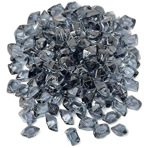 Mr. Fireglass 1/2-Inch Polygon Fire Glass For Fireplace Fire Pit & Lanscaping, 10 Pounds High Luster Gray 1 Mr. Fireglass 1/2-Inch Polygon Fire Glass For Fireplace Fire Pit & Lanscaping, 10 Pounds High Luster Gray